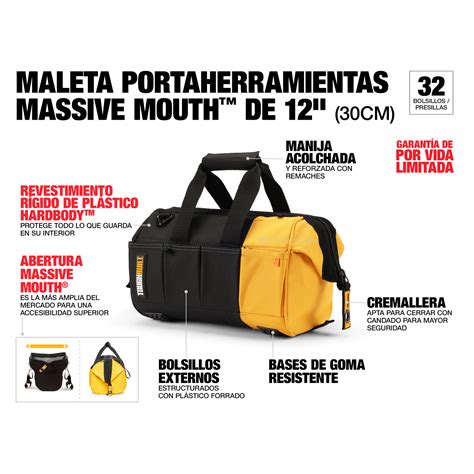 Bolso De Herramientas Massive Mouth 30cm Toughbuilt Tb 60 12 Pernoskim