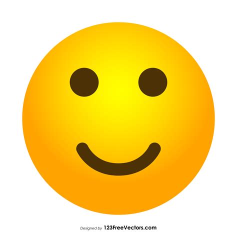 Slightly Smiley Face Emoji