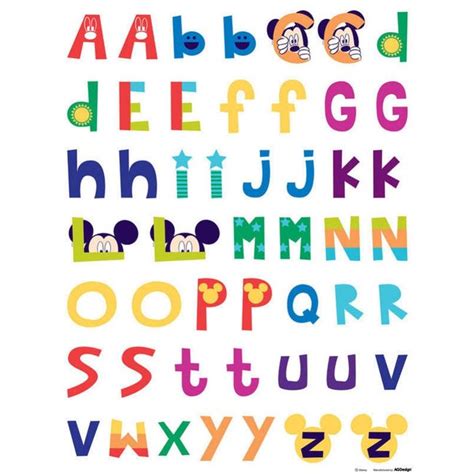 In this video we will learn about the best trick to remember position or ranking of english alphabets. Stickers Géant Mickey Mouse Alphabet Disney | Leroy Merlin