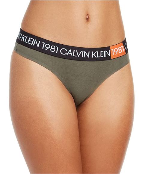 calvin klein women s 1981 bold thong qf5448 and reviews bras panties and lingerie women macy s