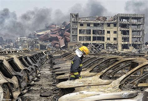 Tianjin Explosion Aerial Photographs Show Devastation In Chinese City