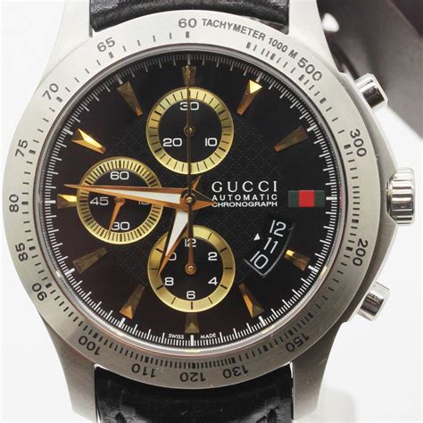 Mens Gucci Chronograph Watch New In Box Evaluated By Independent