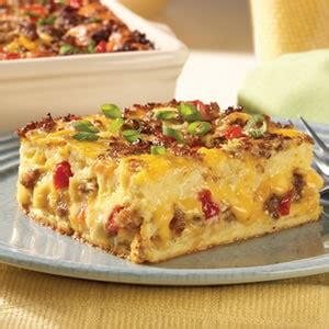 Breakfast on the go is a constant struggle. Easy Egg Casserole - STL Cooks