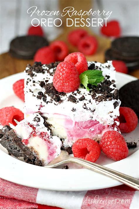 Ice cream, however, is still the frozen dessert of choice for most people. Frozen Raspberry Oreo Dessert | Let's Dish Recipes