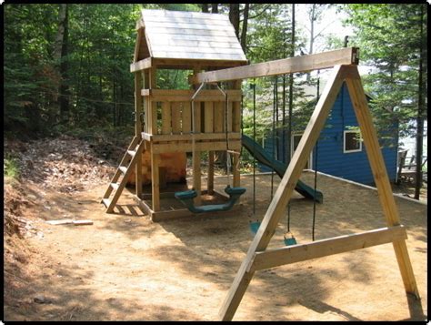 Custom Jungle Gym Plans Easy Swing Set Building Guides Ssp Dl Jg04