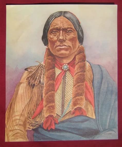 Quanah Parker ~ Comanche Native American Indian Print ~ James Vlasaty 29 00 Picclick