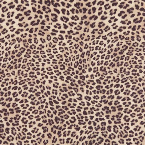 54 E419 Beige Leopard Animal Print Microfiber Upholstery Fabric By