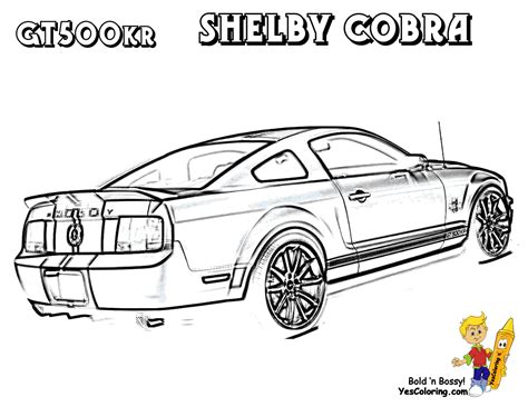 Ford mustang 2015 coloring page | free printable coloring. Fierce Car Coloring | Ford Cars | Free | Mustangs | T-Bird ...