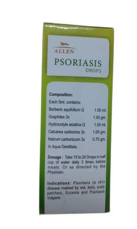 Allen A27 Psoriasis Drops Prescription Packaging Type Box At Rs 170