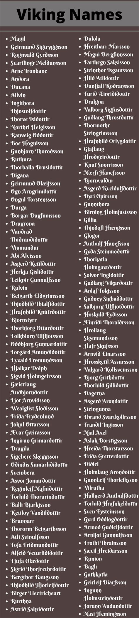 Viking Names 400 Cool And Catchy Viking Names