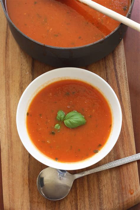 Easy Homemade Tomato Soup Recipe Minutes Scrummy Lane