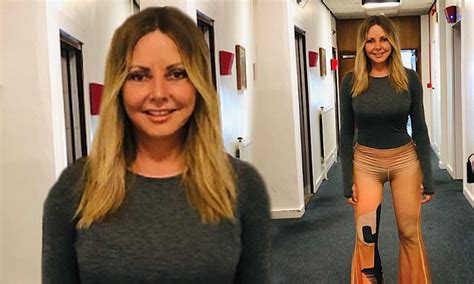 Carol Vorderman 58 Shows Off Her Hourglass Curves In Lycra Flares As