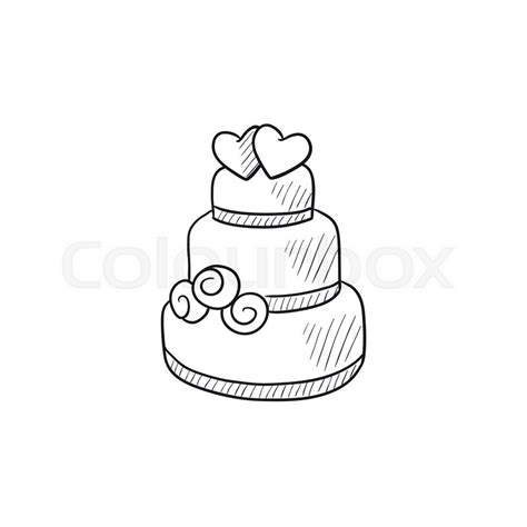 Wedding Cake Line Drawing At Getdrawings Free Download