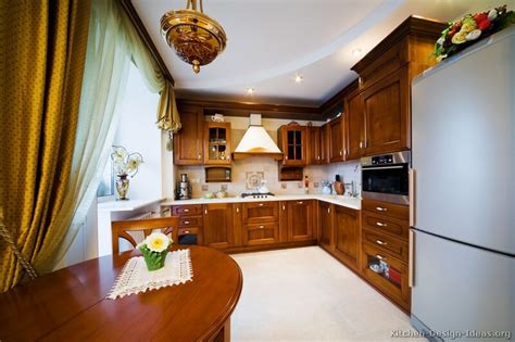 Imagine how you like the colors to be. Traditional Medium Wood-Golden Kitchen Cabinets #09 ...