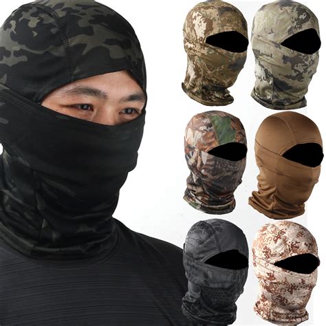 Tactical Camouflage Balaclava Full Face Mask Cs Wargame Army Hunting Cycling Sports Helmet Liner