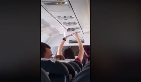 High And Dry Woman On Board Ural Airlines Flight Filmed Drying