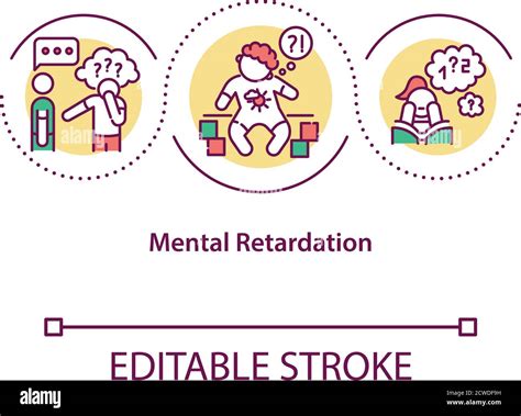 Mental Retardation Concept Icon Stock Vector Image And Art Alamy