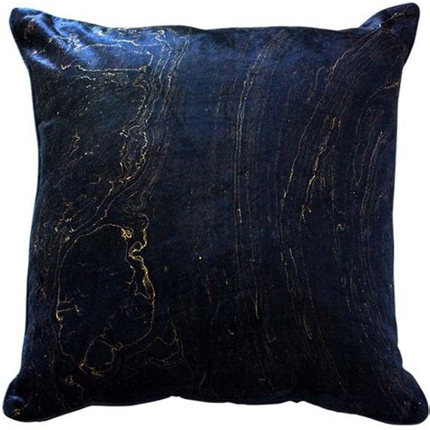 mulberi leopold navy gold velvet cushion