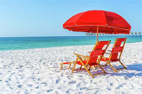 Red Umbrellas On The Beach Photograph By Bee Creek Photography Tod And Cynthia Fine Art America