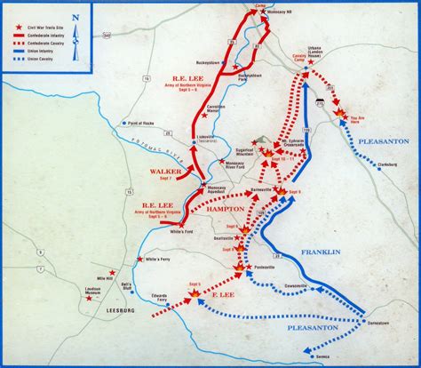 Map Of The Battle Of Antietam World Map