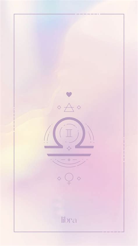 Libra Pastel Aesthetic Astrology Wallpaper For Iphoneandroid October