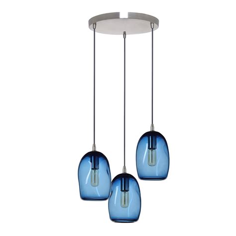 Casamotion Mini 3 Lights Handblown Glass Pendant Lighting Contemporary