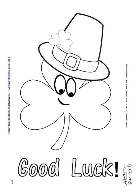 Check out our irish coloring page selection for the very best in unique or custom, handmade pieces from our shops. Good Luck Coloring Pages at GetDrawings | Free download