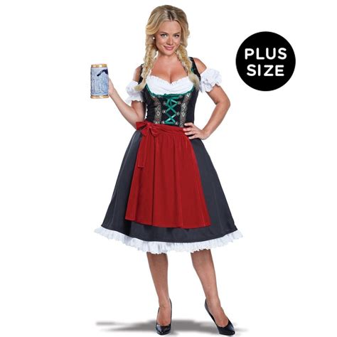 Womens Plus Size Oktoberfest Fraulein Costume Costumes For Women Oktoberfest Outfit