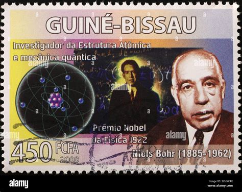 Nobel Prize Niels Bohr On African Postage Stamp Stock Photo Alamy