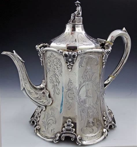 English Silver Antique Teapot Vintage Silver Pinterest