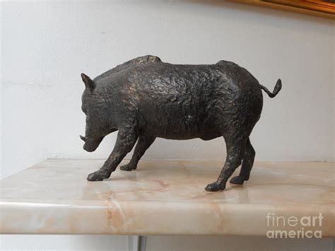 Wild Boar Sculpture By Nikola Litchkov Fine Art America