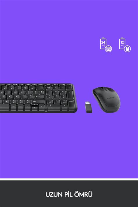 Logitech Mk220 Kablosuz Klavye Mouse Set Sİyah