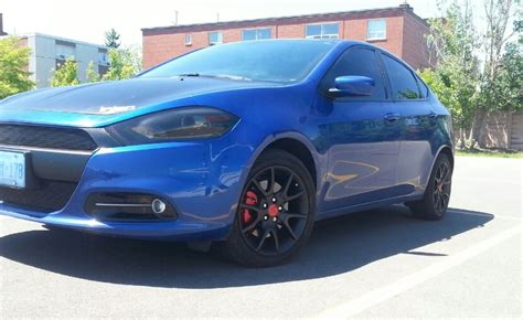 I have a 2013 dodge dart rallye with 17 inch tire and rims on, i want to put 245/40r18 on my dart but not sure if that fits ? plasti dip Stock Rims Dodge Dart 2013