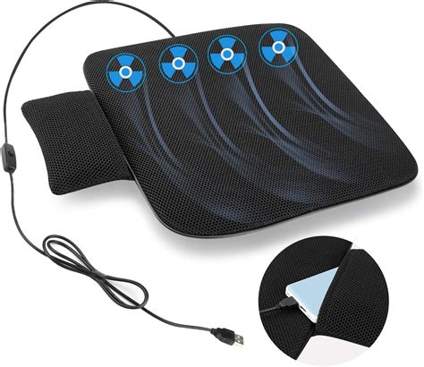 Cofit Ventilated Seat Cushion With Usb Port Breathable Air Flow