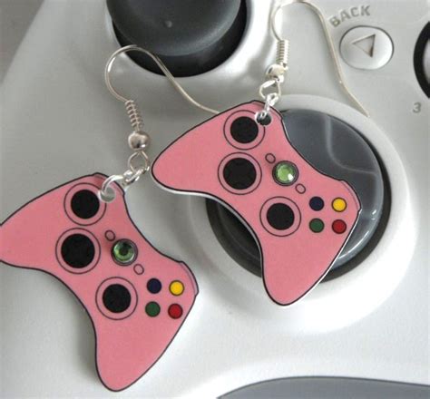 Girl Gamer Pink Xbox 360 Video Games Controller Earrings Etsy
