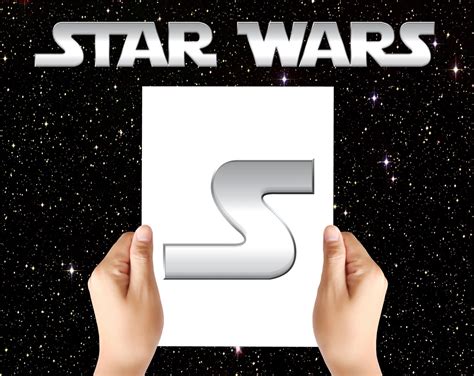 Star Wars Alfabeto Fuente Clipart Letras De Plata Suministros Etsy