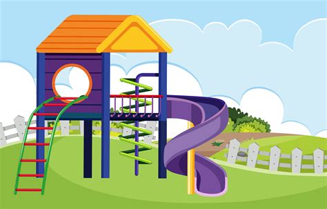 Playhouse In The Nature 693652 Vector Art At Vecteezy