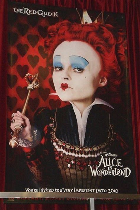 Official Movie Poster ~ The Red Queen Alice In Wonderland 2010