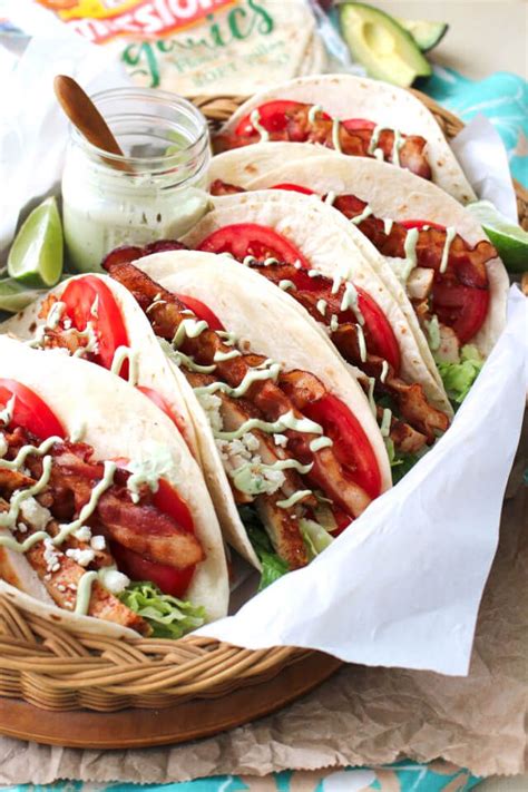 Blt Grilled Chicken Tacos The Two Bite Club Missionorganics Ad