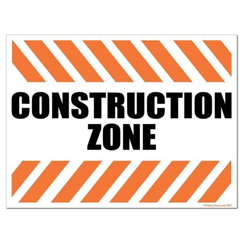 Printable Construction Zone Signs
