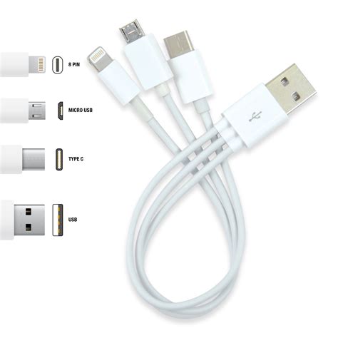 3 In 1 Combo Usb Cable Micro 8 Pin Type C Modern Promotions