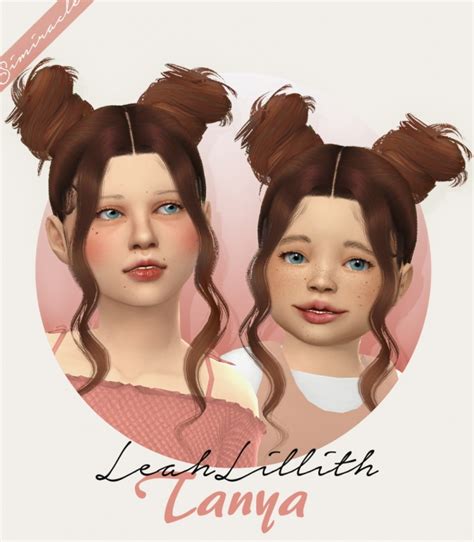 Leahlillith Tanya Hair For Kids And Toddlers At Simiracle Sims 4 Updates