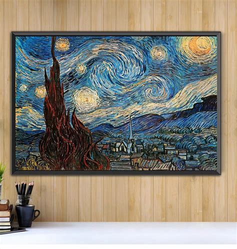 Webdrama, romance, comedia, drama, negocios. The Starry Night 1889 by Vincent Van Gogh horizontal canvas