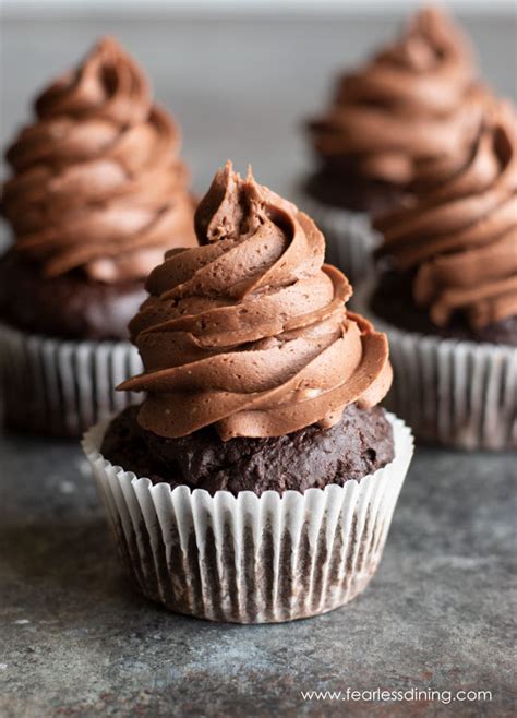 Chia seeds, cupcake, dairy free margarine, almond milk, vanilla extract and 5 more. Super Chocolaty Gluten Free Chocolate Cupcakes - Fearless Dining