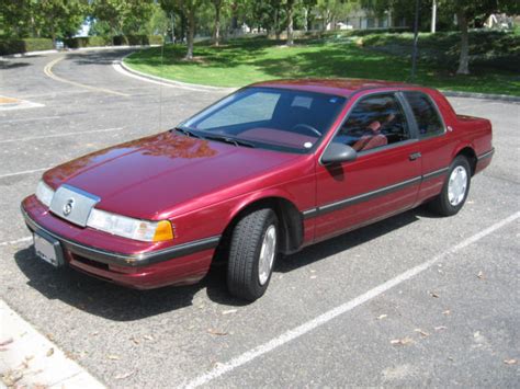 1990 Mercury Cougar Ls Sedan 2 Door 38l 1 0wner 72367 Miles