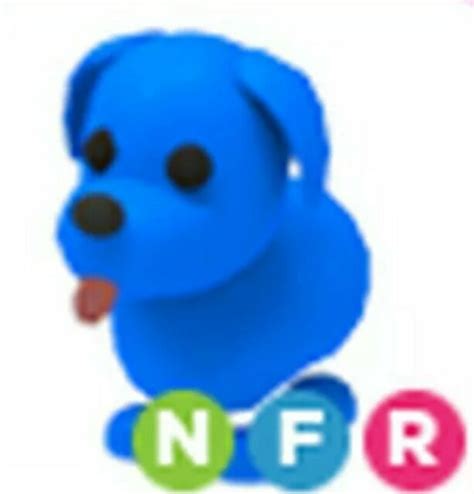 Roblox Adopt Me Luminous Neon Fly Ride Blue Dog Fast Shipping Ebay