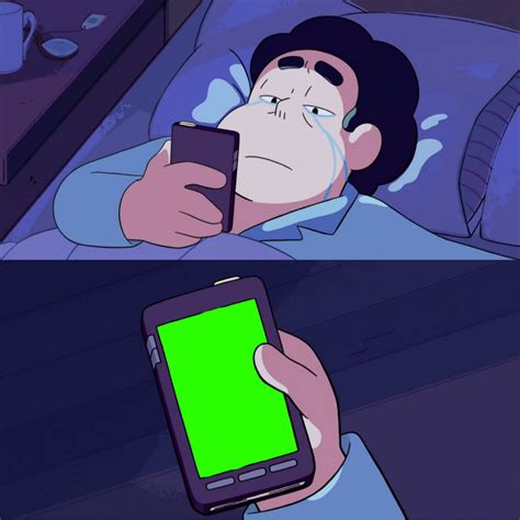 Steven Crying At Phone Template R Stevenuniverse