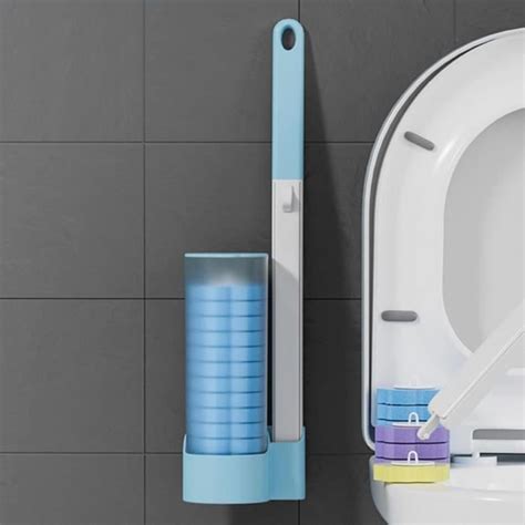 Ensemble de brosse WC jetable système de nettoyage avec support