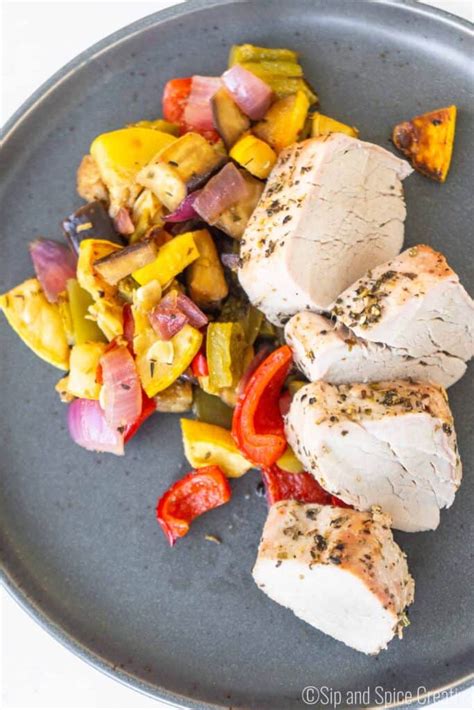 The pork loin is a muscle running along the top of the spine, the tenderloin is a smaller muscle that runs on the other side below the loin, it is slightly tenderloin is in the back. Sheet Pan Pork Tenderloin with Balsamic Roasted Vegetables ...