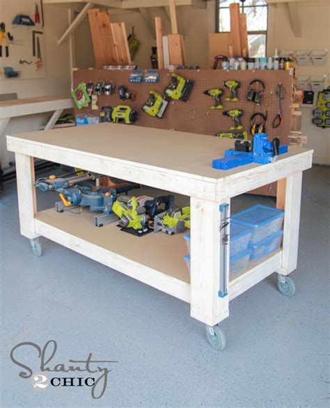 Workbench Plans For Garage Free Easy Build Woodworking Project